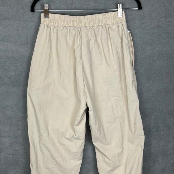 Wilo The Label Parachute Pants Womens Extra Small Tan Elastic Waist Jogger Gym - Picture 6 of 14